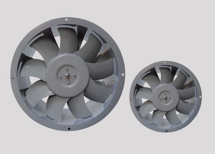 Stojan i rdzeń wirnika wentylatora przemysłowego